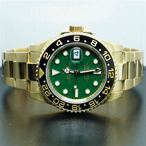 rolex gmt ii green dial|green dial rolex for sale.